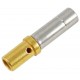 27052 - Socket terminal. Gold plated. (1pc)